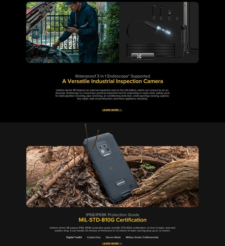 Armor 9e Pro - Telefono Resistente Agricola Construcción