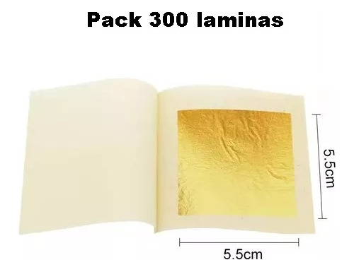 Paquete De 700 Laminas De Oro Comestible