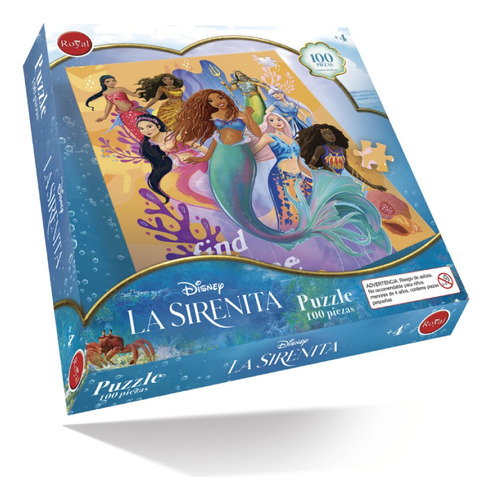 Puzzle 100 Piezas La Sirenita Royal