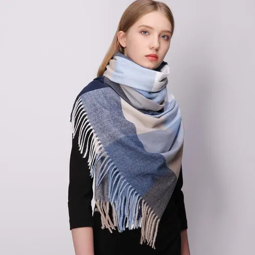 Bufandas A Cuadros Para Mujer, Bufandas De Otoño E Invierno