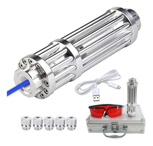 Kit De Rayo Láser Potente, Mxlzt-001, Potencia 1500mw, Alcan Láser Azul