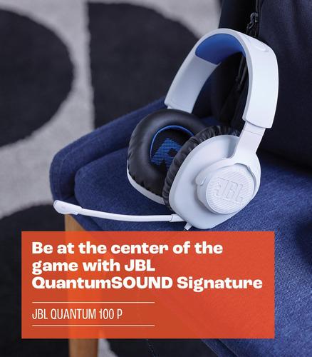 Jbl Quantum 100p - Fone De Ouvido Com Ear Com Fio Com Um Mic