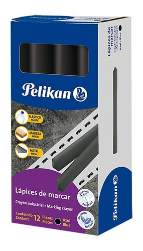 Imagen 1 de 1 de Crayon De Marcar Industrial Pelikan 762 (12)