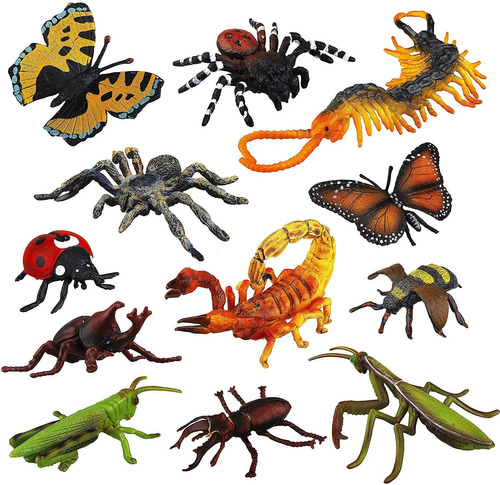 Pcs Realistic Bugs Figures Toys  Figuritas De Insectos ...