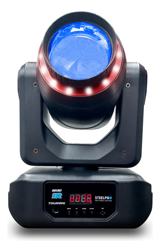 Par de luces robóticas 120W Mini 1 R touring prisma rotatorio 18 caras efecto Rainbow disco 8 colores / 7 colores Aro SMD / 8 Gobos Metalicos 2 Dicroicos DMX512 / 12 Y 14 CANALES Steelpro