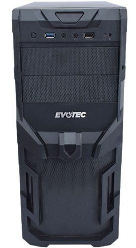 Gabinete Evotec Ev-1002 Tower Con Fuente De 600w Negro /v