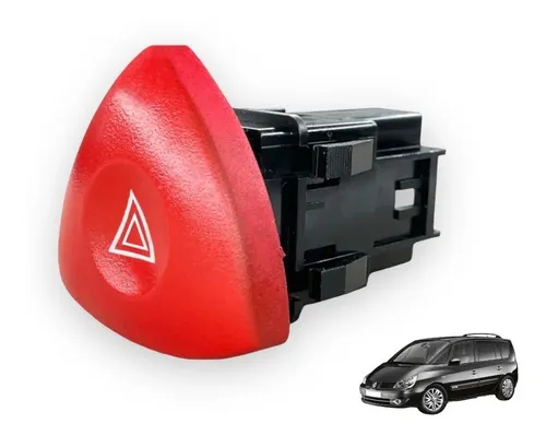 Bouton Triangle Feux De Détresse Pour Renault Espace, Laguna, Trafic, Opel Vivaro, Nissan Primastar
