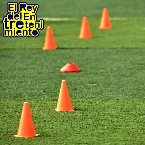 Set 20 Conos Pvc Tortuga Entrenamiento Deporte Fútbol El Rey