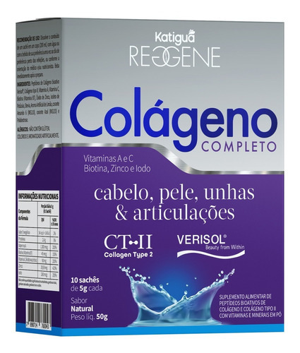 Colágeno Completo Tipo Ii E Verisol - 10 Sachês 5g Natural