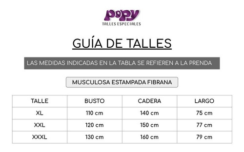 Imagen 9 de 10 de Musculosa De Fibrana Corte Evase Mujer Talles Grandes