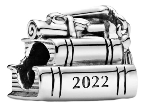 Charm Libro Graduación 2022 100%plata Estuche Y Bolsa Compat