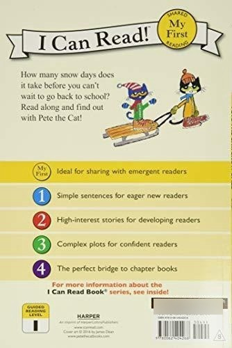 Pete The Cat Snow Daze (meu primeiro livro que eu sei ler) - Dean,, De Dean, Ja. Editorial HarperCollins em inglês