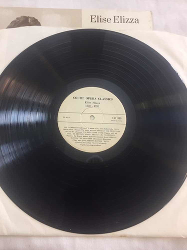 Elise Elizza Court Opera Classics Disco Vinilo Lp (Usado)