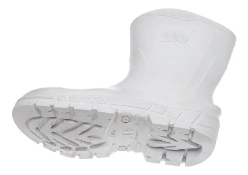 Bota pvc branca cano longo sales