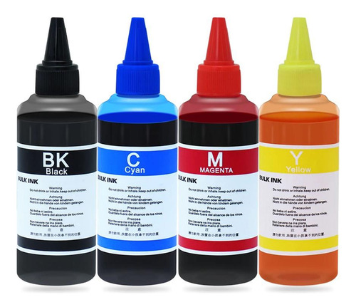 Pack Tinta Sublimación 4 De 100ml Premium Universal