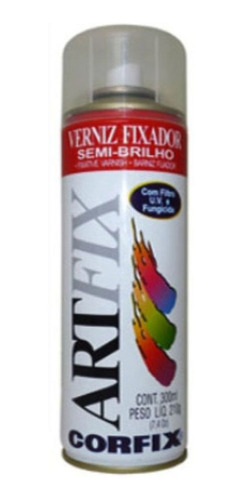 Barniz Corfix Spray Semibrillo Para Óleos Y Acrílicos 300ml