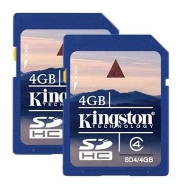 Tarjeta De Memoria Kingston Flash Sdhc 4gb Clase 4 2-pack