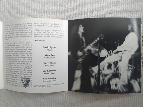 Cd Uriah Heep In Concert King Biscuit (Usado)