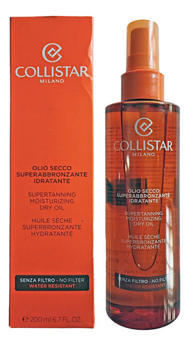 Aceite Bronceador Super Hidratante , Waterproof. Collistar