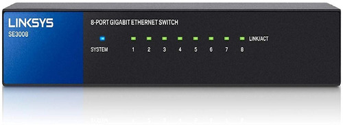 Linksys Se3008 8-port Gigabit Ethernet Network Switch