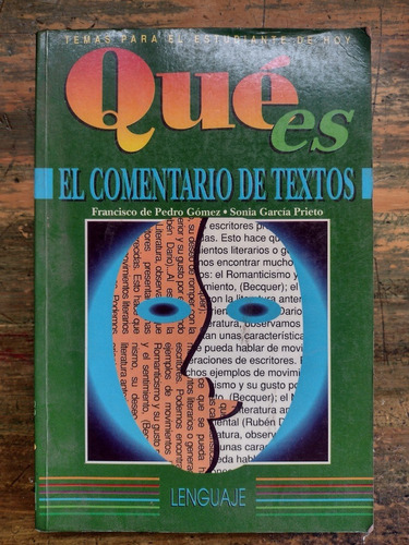 Libro, Qué Es El Comentario De Textos - Granada