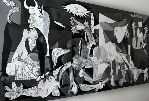 Cuadro- Guernica Pablo Picasso-full Hd 130x60 Cm.