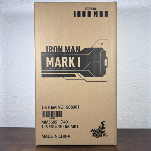 Iron Man Mark I Die Cast Hot Toys 1/6 Mms 605 D40 (Usado)