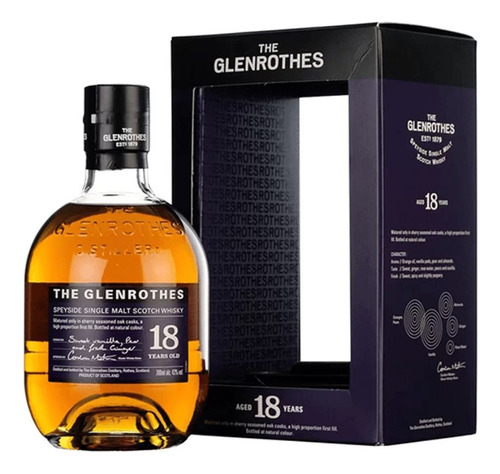 Whisky Glenrothes 18 Años - mL a $957