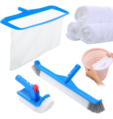 Kit De Limpieza De Piscina 4 Herramientas Para Una Limpieza