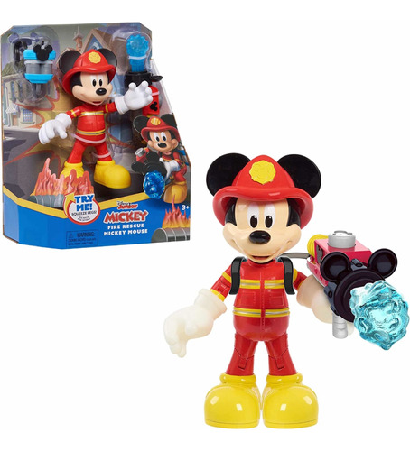 Muñeco Disney Junior Fire Rescue Mickey Mouse Bombero