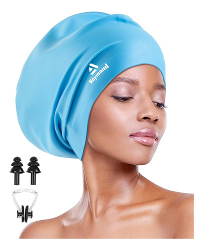 Gorro De Natación Reymand Talle Xl Silicona Adulto Azul