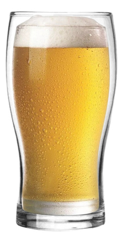 Vaso Pinta Chopera Cerveza Doble Pared Gel Refrigerante