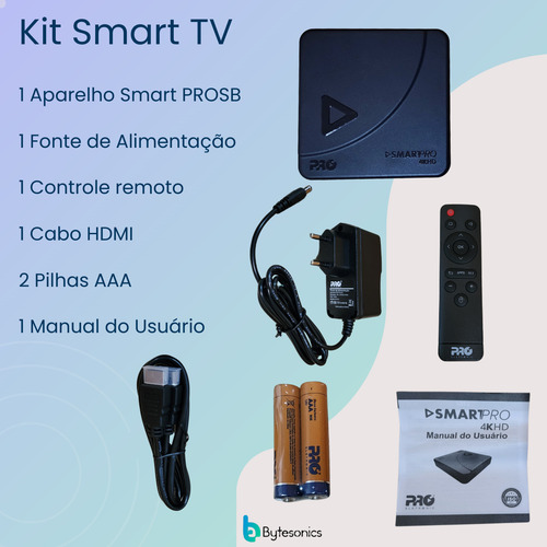 Smart Box Tv 4k Full Hd Prosb-3000 16gb Proeletronic Android