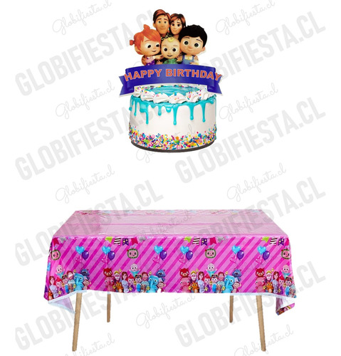 Pack Full Cumpleaños Globos Cocomelon Bebe Cotillon X10