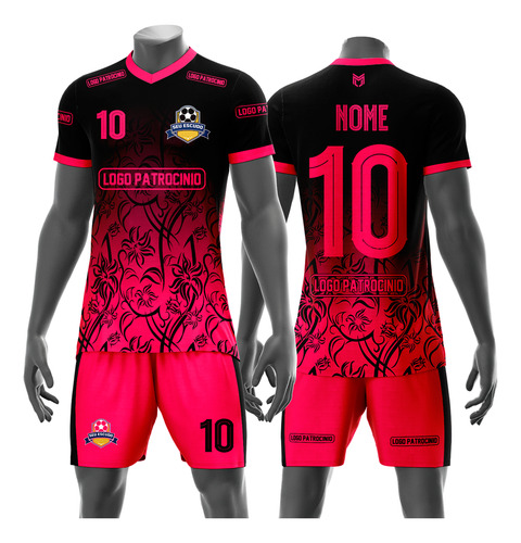 Uniforme De Futebol Personalizado 10 Kits (short E Camisa)