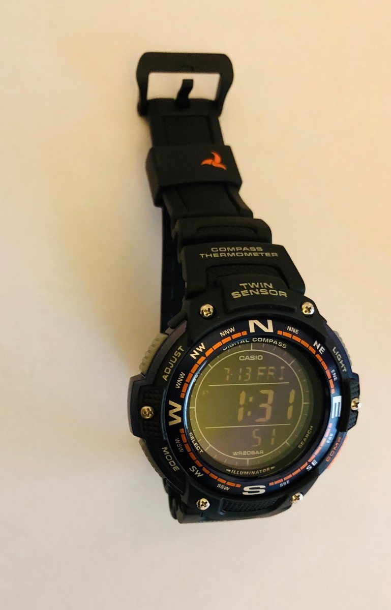 Casio Sgw100-2b Resina Brujula Termo 5 Ala Wr200m Relojfilia | Mercado Libre
