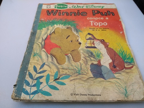Antigüo Cuento Winnie Puh Conoce A Topo 1979 De Colección (Usado)