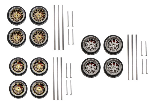 Ruedas De Vehículos A Escala 1/64 Para Modelos De A1 A2 A18
