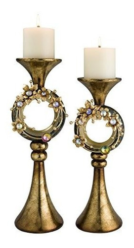 Ok Conjunto De Candelabros Iluminacion Virgo Orquidea 160