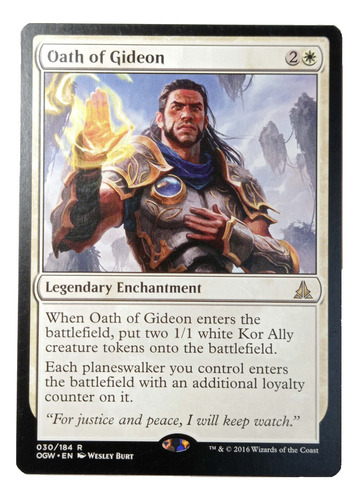 Carta Magic Oath Of Gideon [oath Gatewatch] Mtg Enchantment