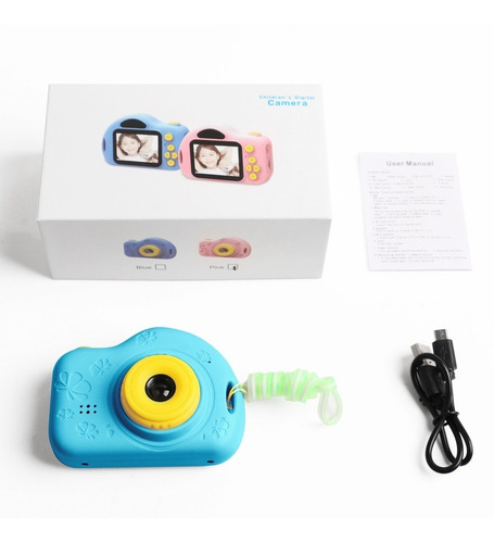 Cámara Para Niños, Azul Cámara De Video Digital Para Niños