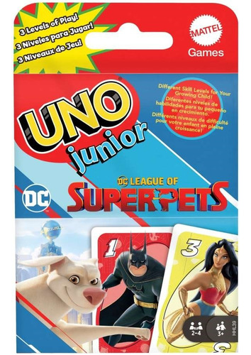 Uno Dc Comics Junior Super Pets, Mattel