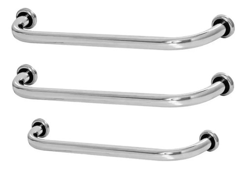 3 Barras De Apoio Kit De Alças Com 2 De 60cm E 1 De 50cm