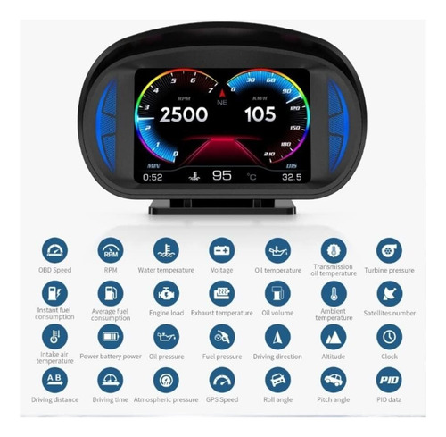 Universal Obd2 Gps Sistema Hud Pantalla De Visualización