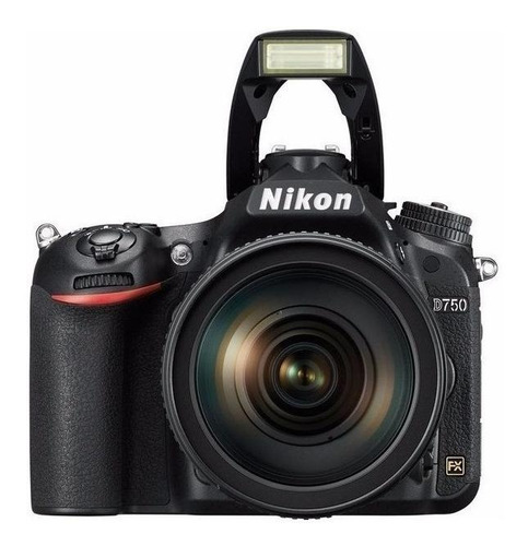 Nikon Kit D750 + lente 24-120mm VR DSLR color negro