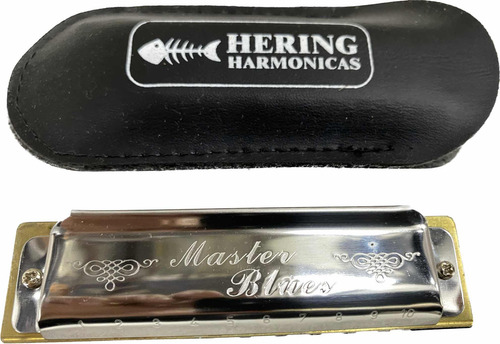 Gaita De Boca Diatônica Hering Harmônica Master Blues Si B