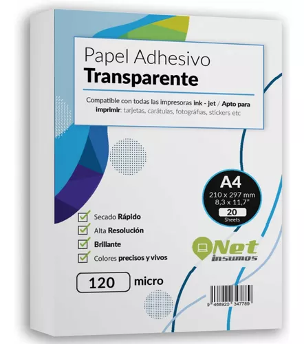 Papel Autoadhesivo Alta Resolución Bluebind Glossy