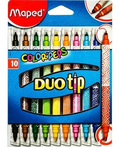 Maped Color Peps Duo X 10 Marcadores Doble Punta 849010