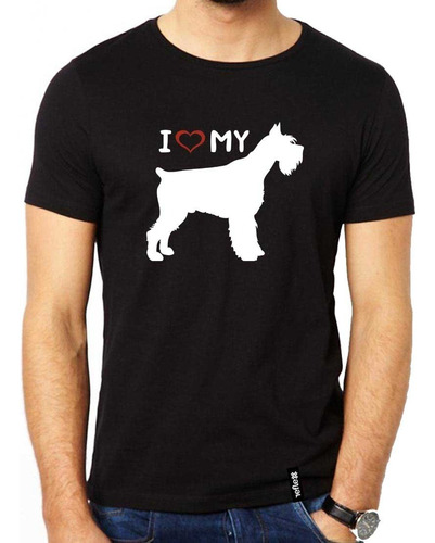 Remera Perro Schnauzer 100% Algodón Calidad Premium 2