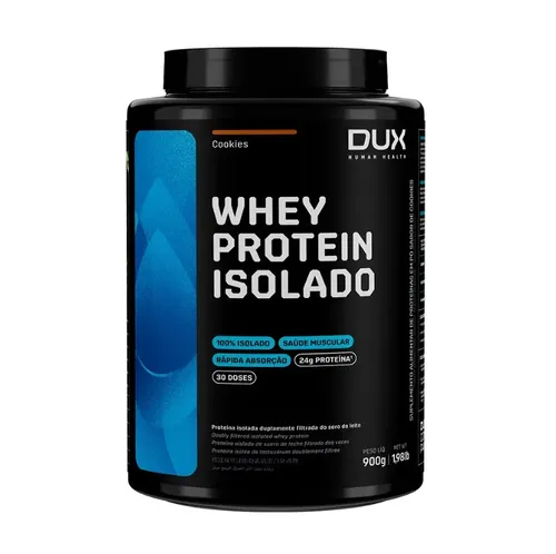 Whey Protein Isolado Dux Nutrition Pote 900g Cookies